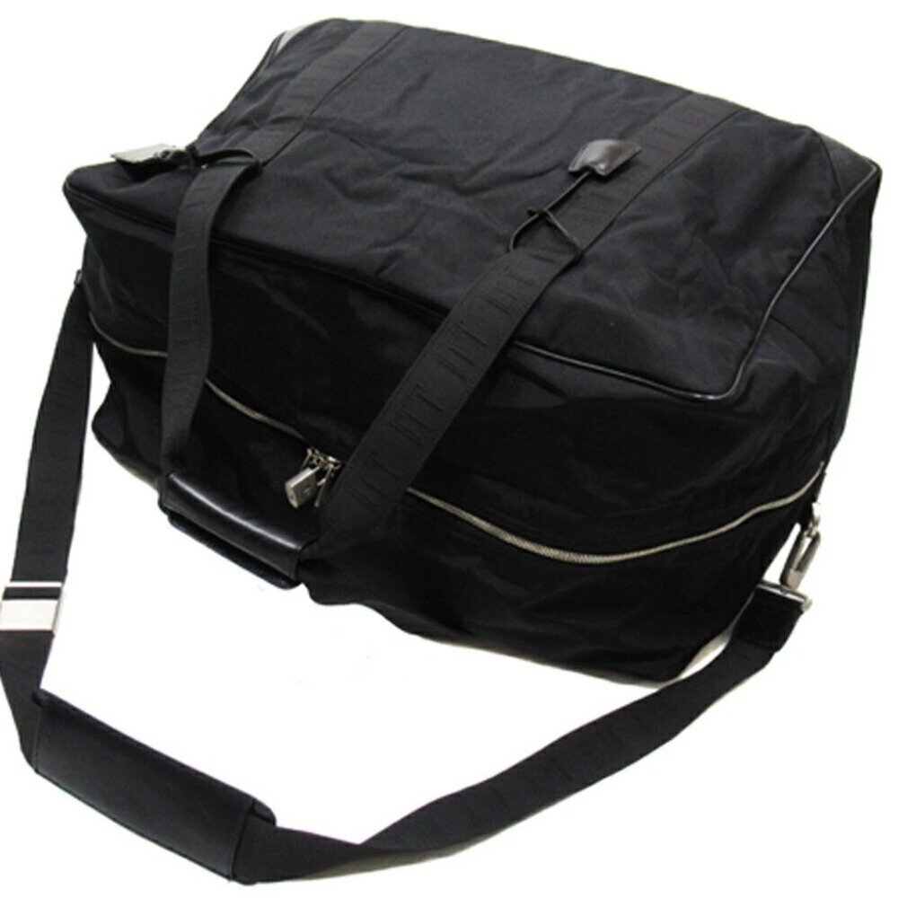 Dunhill Boston bag Black Silver Women Authentic secondhand
